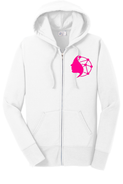 Ladies Fleece Full-Zip Branded Hooded Jacket