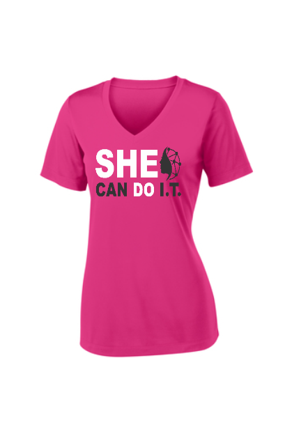 Ladies Sport-Tek® V-Neck Short Sleeve Shirt