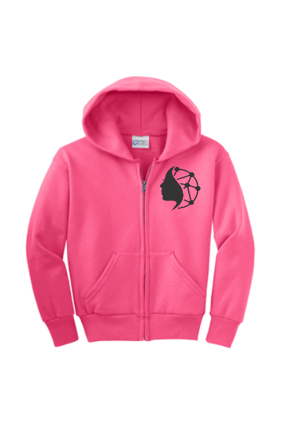 Youth Fleece Full-Zip Branded Hooded Jacket