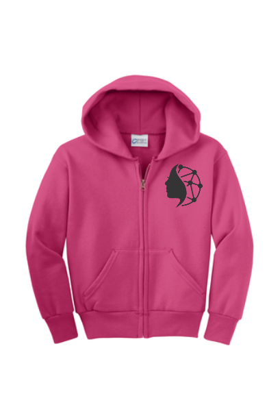 Youth Fleece Full-Zip Branded Hooded Jacket