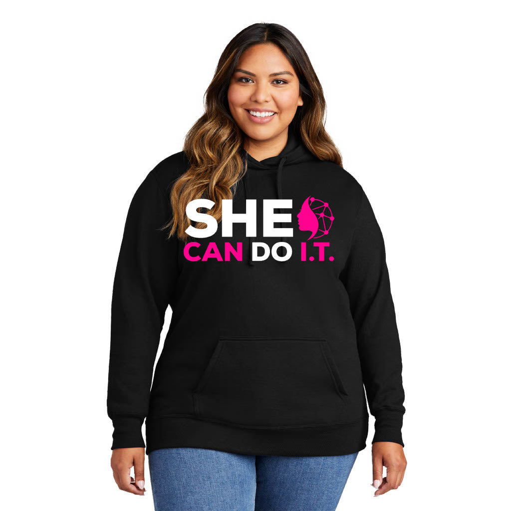 Ladies Fleece Pullover Hoodie