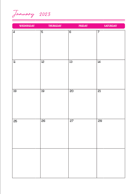 2023 Monthly Planner